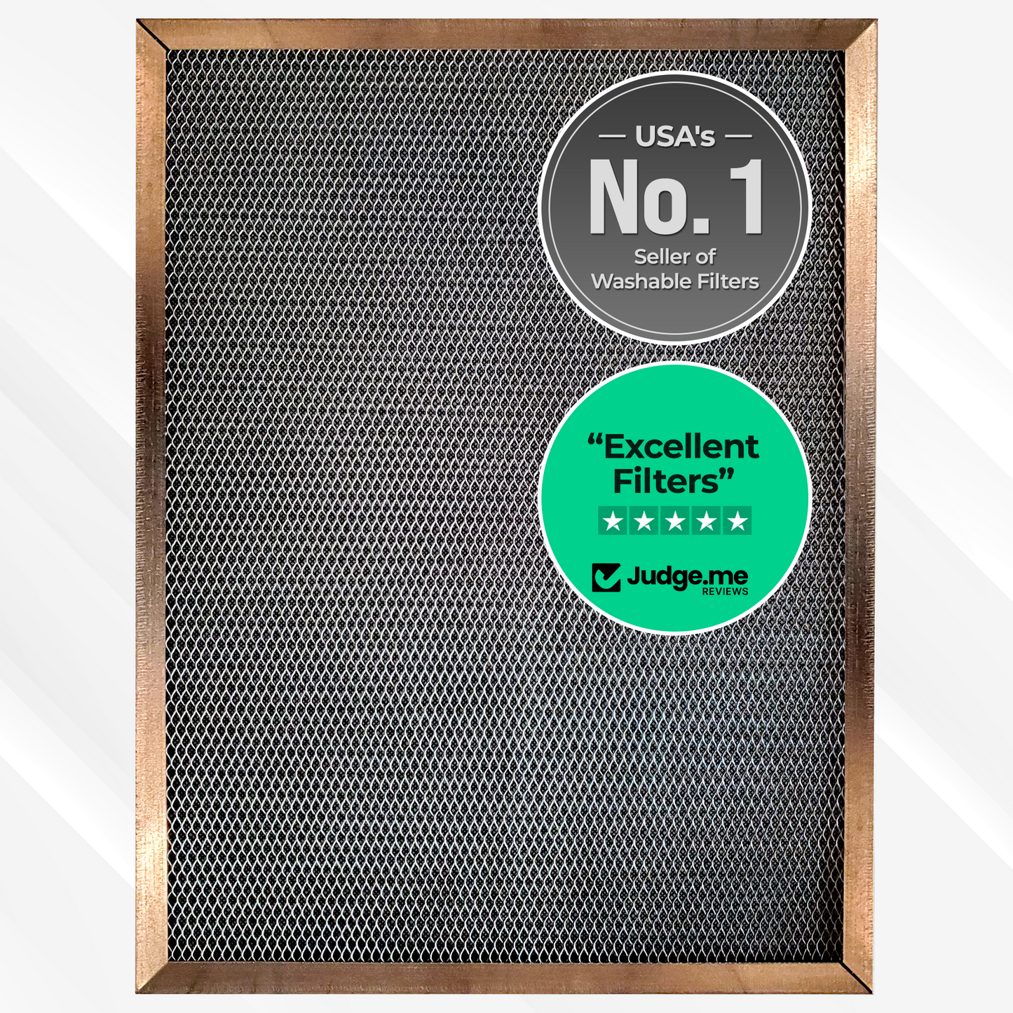 SILVER (1 INCH THICK) Custom Size Washable, Permanent, Electrostatic Air Filters
