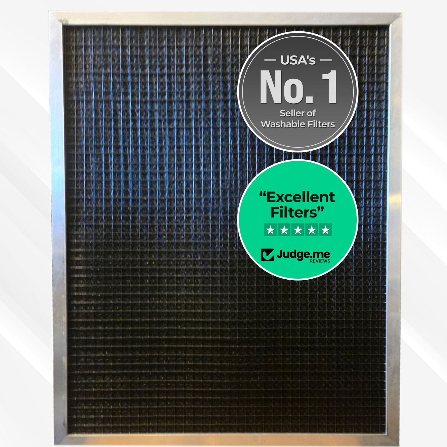 Platinum (1 INCH THICK) Custom Size Washable, Permanent, Electrostatic Air Filters