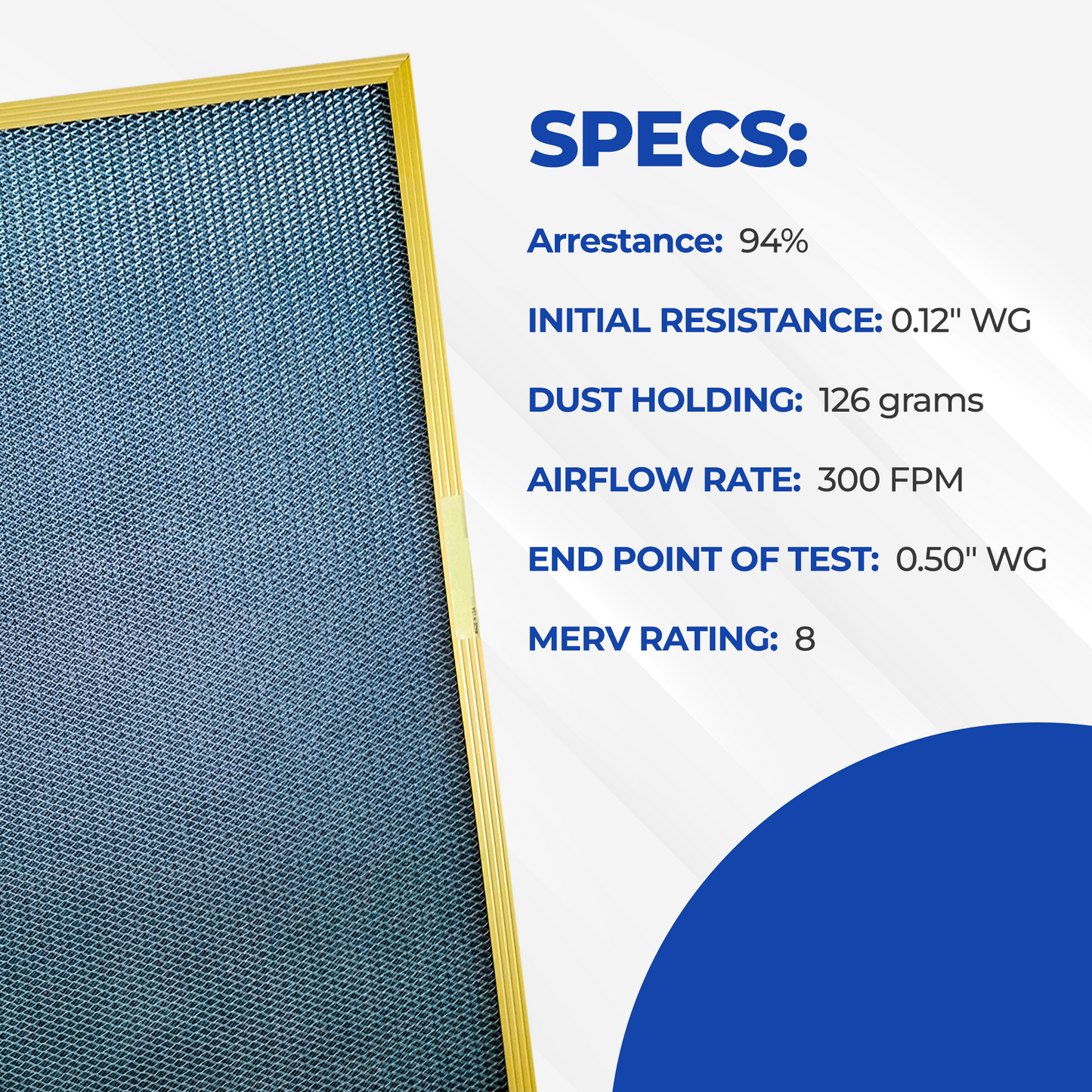 GOLD (1 INCH THICK) - The Deluxe Washable, Permanent, Electrostatic A/C Furnace Filter