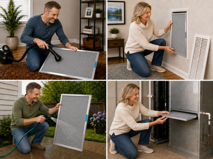 MaxMERV9 (1 INCH THICK) - The High Arrestance Washable, Permanent, Electrostatic A/C Furnace Filter