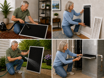 PLATINUM (1 INCH THICK) - The ULTIMATE Washable, Permanent, Electrostatic A/C Furnace Filter