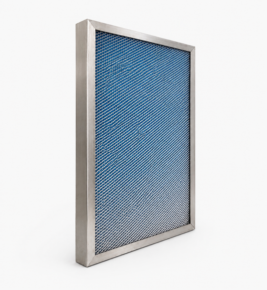 SILVER (2 INCH THICK) - The Economical Washable, Permanent, Electrostatic A/C Furnace Filter