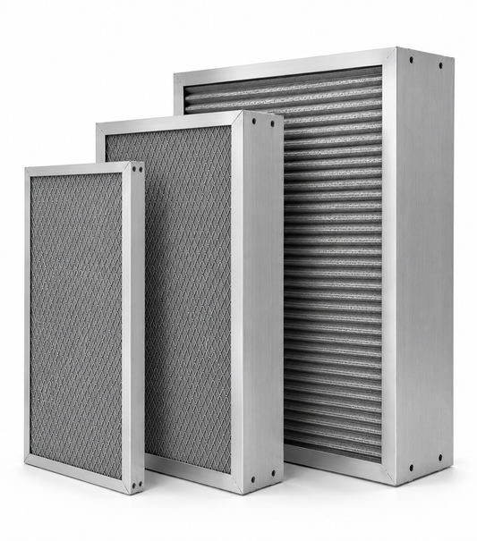 PLATA (1 PULGADA DE GROSOR): El filtro electrostático permanente, lavable y económico para aire acondicionado