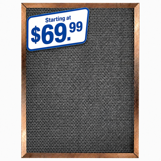 SILVER (1 INCH THICK) - The Economical Washable, Permanent, Electrostatic A/C Furnace Filter