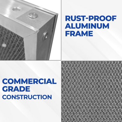 SILVER (2 INCH THICK) - The Economical Washable, Permanent, Electrostatic A/C Furnace Filter
