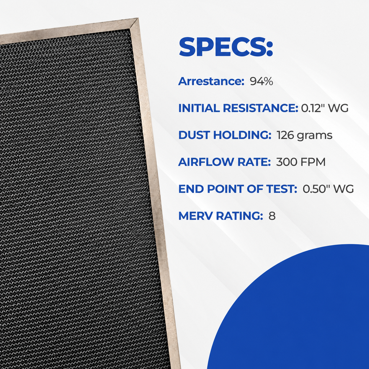 SILVER PLUS - Deluxe Washable, Permanent, Electrostatic A/C Furnace Filter