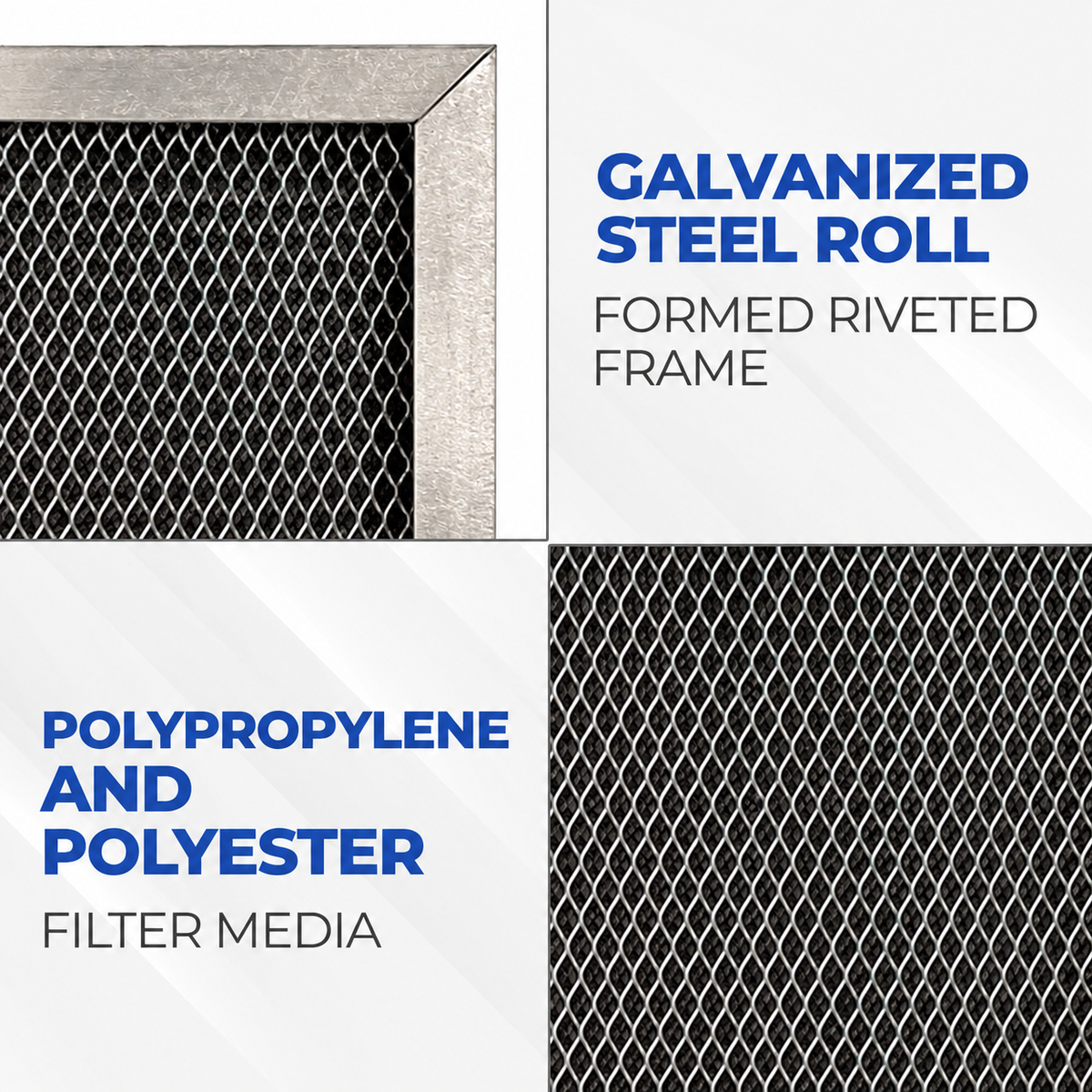 SILVER PLUS - Deluxe Washable, Permanent, Electrostatic A/C Furnace Filter