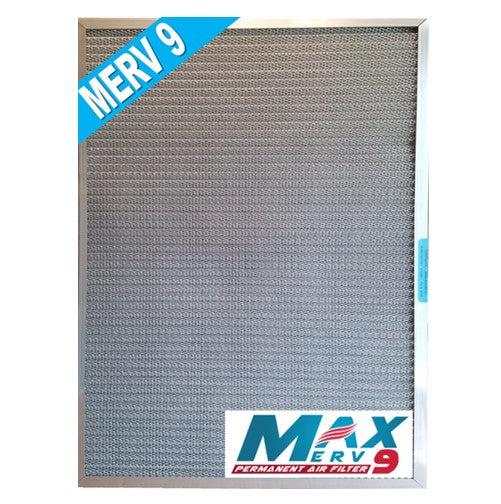 MaxMERV9 (1 INCH THICK) Custom Size Washable, Permanent, Electrostatic Air Filters