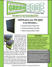Load image into Gallery viewer, GREEN-EDGE - The Premium Washable A/C Furnace Filter WITH REMOVABLE &amp; REPLACEABLE FILTER ELEMENT